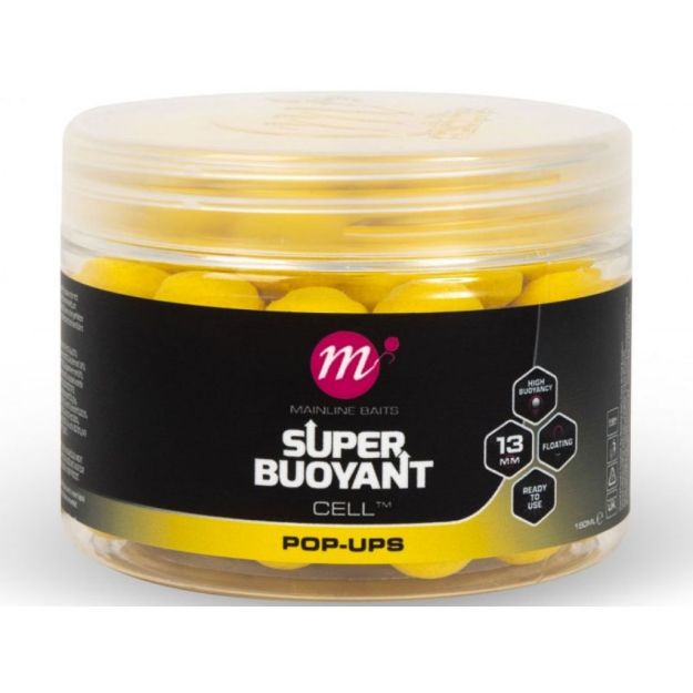 MAINLINE Super Buoyant Pop Up 13mm Yellow