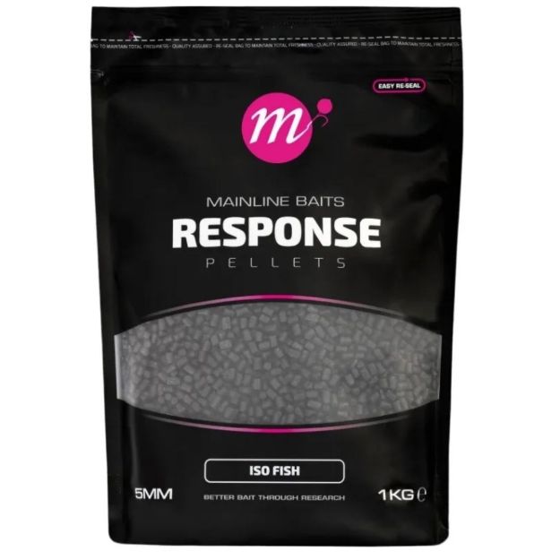 MAINLINE Iso Fish Response Pelete 5mm 1kg za ribolov šarana i amura