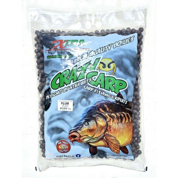 Xtra Baits Crazy Carp Boile 16mm 4kg za ribolov plum