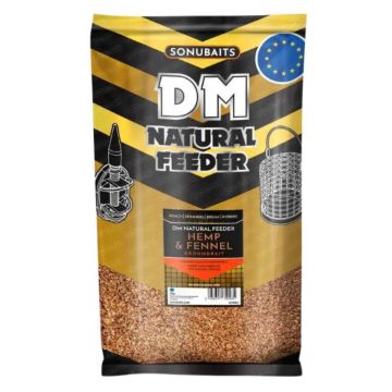 SONUBAITS DM Natural Feeder Hemp & Fennel 1kg hrana za ribolov