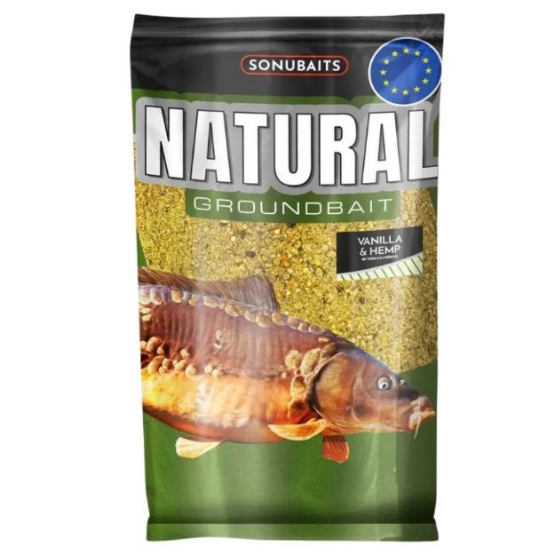 Sonubaits Natural Vanilla Hemp 1kg hrana za ribolov browning