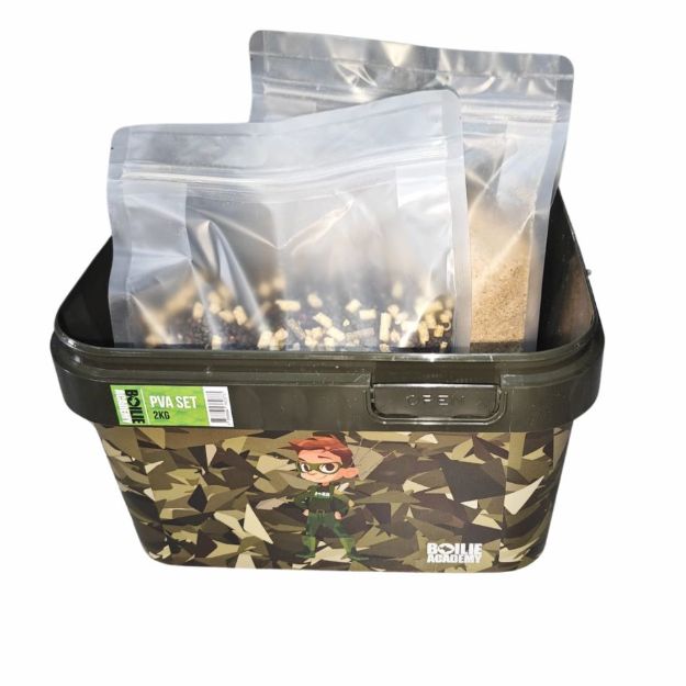 Boilie Academy PVA Set Maxy 2kg za ribolov šarana pelete i stick mix 