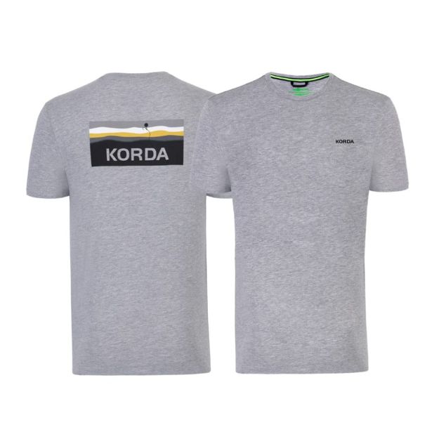 Korda LakeBed Kratke Majice Grey za ribolov