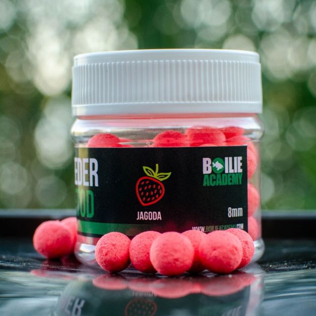 Boilie Academy Feeder Pop up Strawberry 8mm boile za feeder ribolov