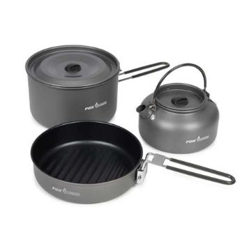Fox Cookware 3 Piece Set Za Kuhanje za kampiranje ili ribolov