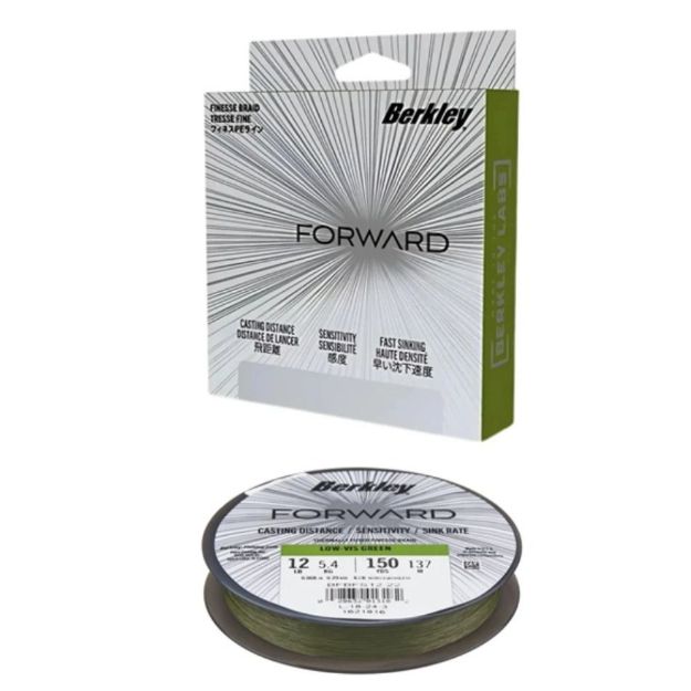 BERKLEY Forward Low Vis Green 150m špaga upredenica za ribolov
