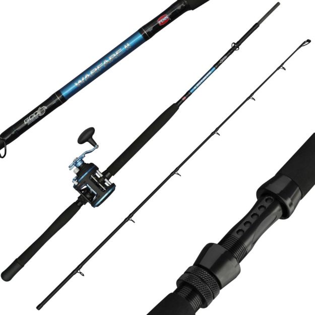 PENN Warfare II Level Wind Boat Combo 30 LW LH 2.10m 20-30lb set štap i rola za morski ribolov iz broda