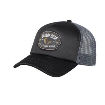 Savage Gear Badge Trucker Kapa Black za ribolov