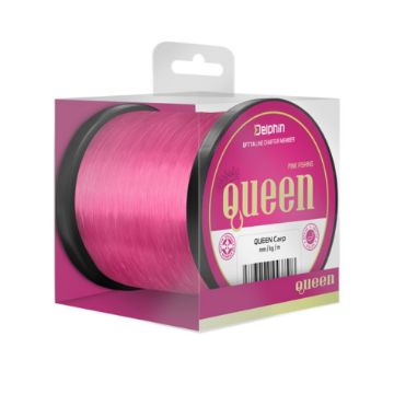 Delphin QUEEN Carp pink Najlon 1200m za šaranski ribolov za žene pink