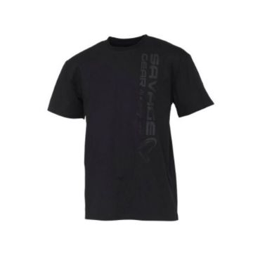 Savage Gear Vertical Logo Majice Black