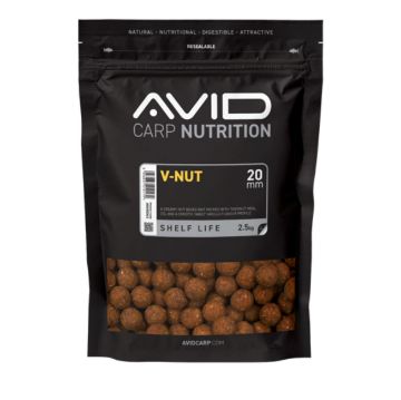Avid V-Nut boile za šarana 15mm i 20mm s okusom vanilije i orašastih plodova  