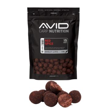 Avid Red Spice boile 15mm i 20mm šaranski mamac s bazom haringe i začinjenim aromama