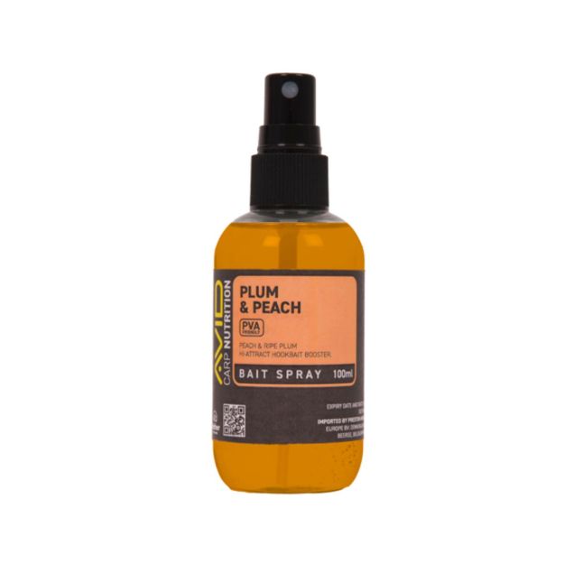 Avid Plum Peach Bait Spray 100ml atraktant u spreju za mamce za šarana i amura