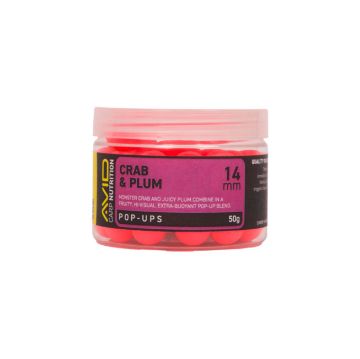 Avid Crab Plum Pop Up Boile 14mm Pink ružičaste plutajuće boile za ribolov šarana i amura