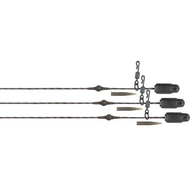 Fox Edges Naturals Heli Clip Rigs 50lb Copper Core gotove helikopter montaže za šarana