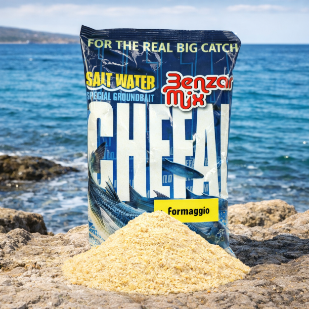 Benzar Mix Chefal Groundbait Cheese morska prihrana za ribolov orade u slanoj vodi