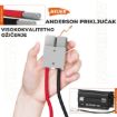 Priključci LiTime 24V 20A Smart LiFePO4 punjača s Anderson konektorom i M8 terminalima