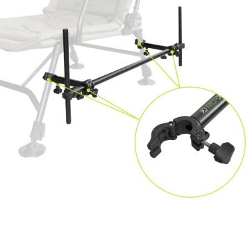 Delphin REAXE UniFIX DUO univerzalni držač feeder štapova za stolice