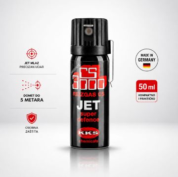 KKS CS 3000 JET suzavac 50 ml s preciznim JET mlazom i dometom do 5 metara za osobnu zaštitu.
