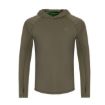 Korda UPF UV majica Dark Khaki s UPF 50 zaštitom, kapuljačom i dugim rukavima za ribolov i aktivnosti na otvorenom.
