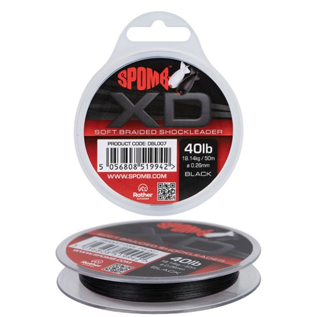 Spomb XD Shock Leader 50 m 40 lb upredeni shock leader promjera 0,26 mm za sigurno zabacivanje Spomb raketa i šaranski ribolov.