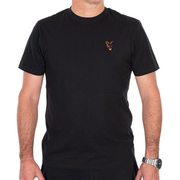Fox Classic Black & Orange pamučna majica za ribolov