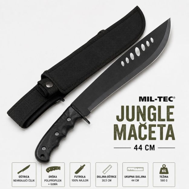 Mil-Tec Jungle mačeta s futrolom od najlona