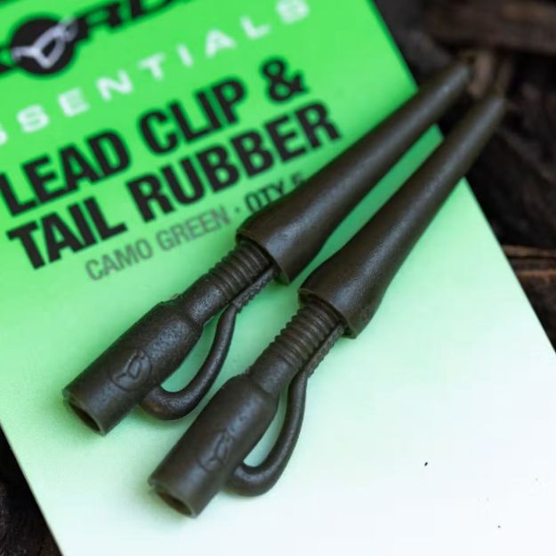 Korda Essentials Lead Clips & Tail Rubbers komplet za Lead Clip montaže